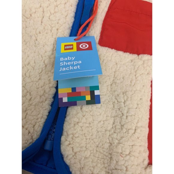 Baby Contrast Pocket Sherpa Jacket LEGO Collection Cream Newborn - Picture 4 of 7